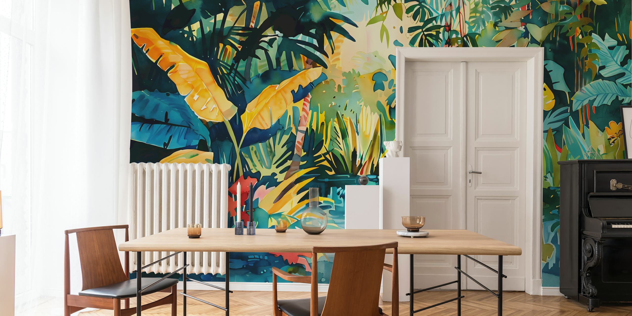 Tropical Garden 28 ταπετσαρία σε ένα δωμάτιο