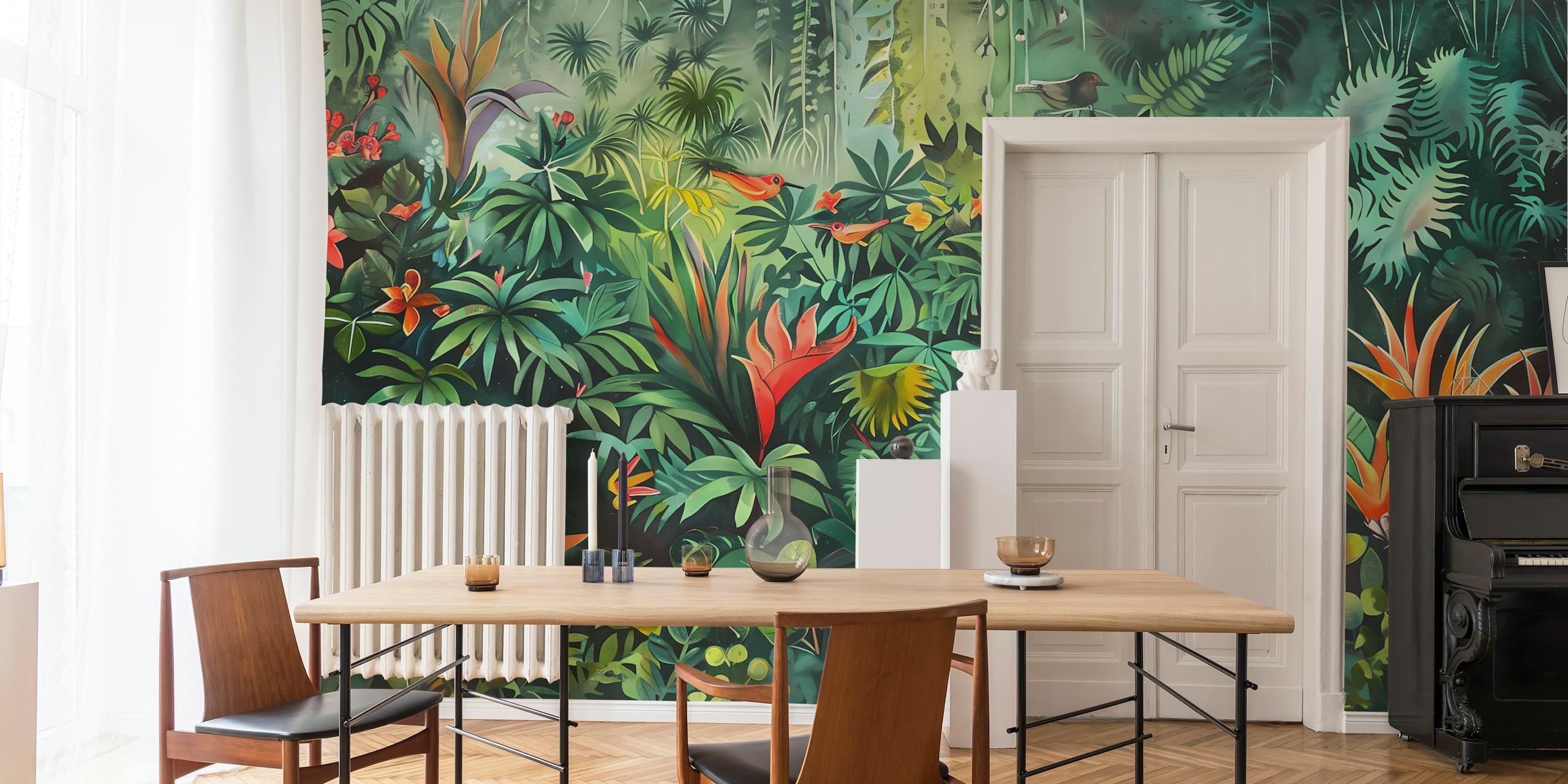 Tropical Garden 29 tapeta u postavci sobe