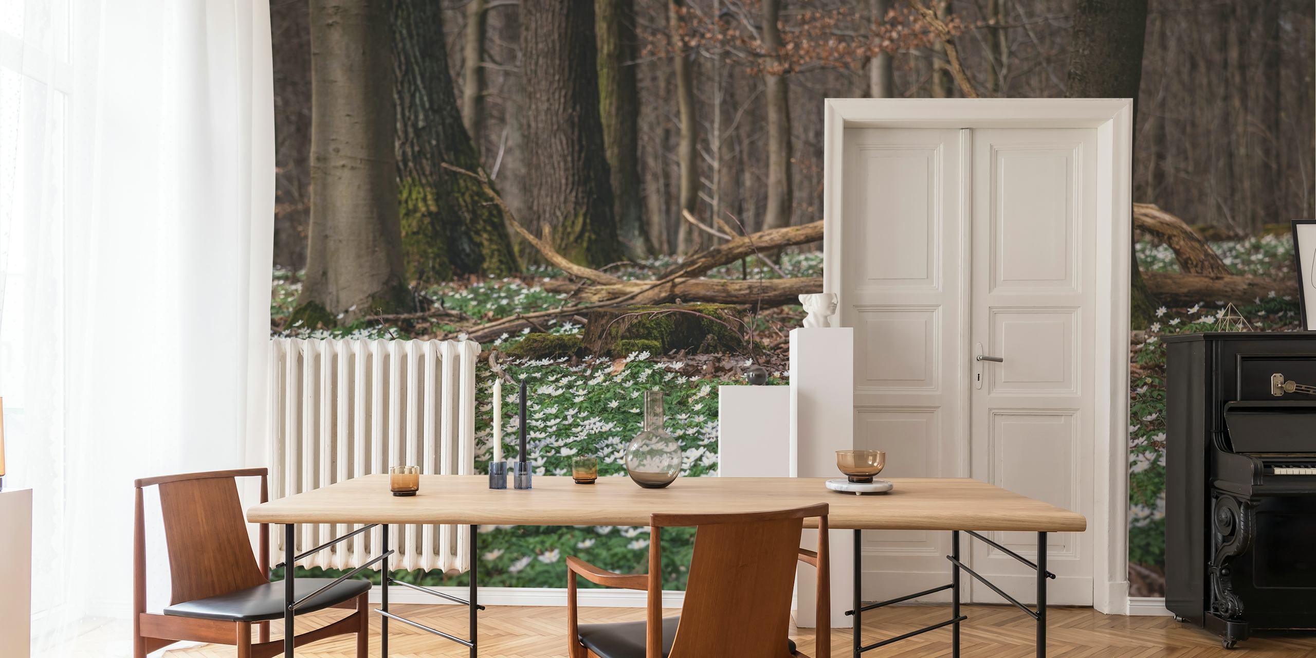 Springflower v lesním prostředí tapeta