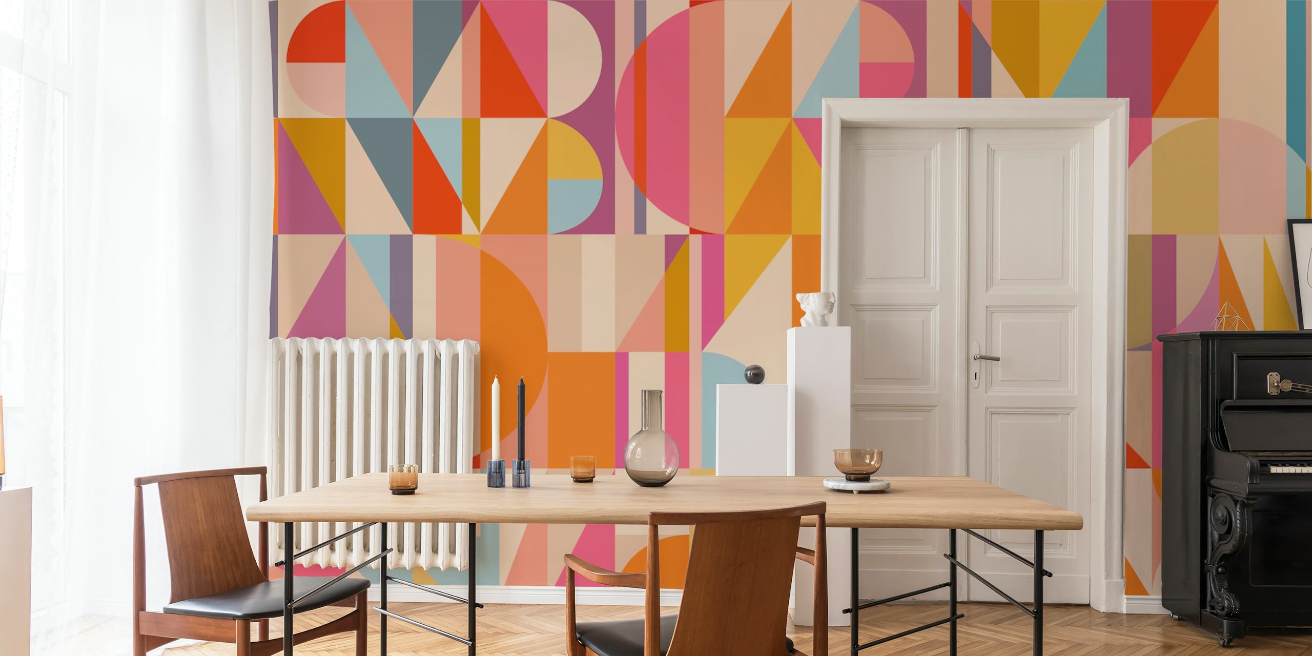 Geometric Construction 20 tapeta w pokoju