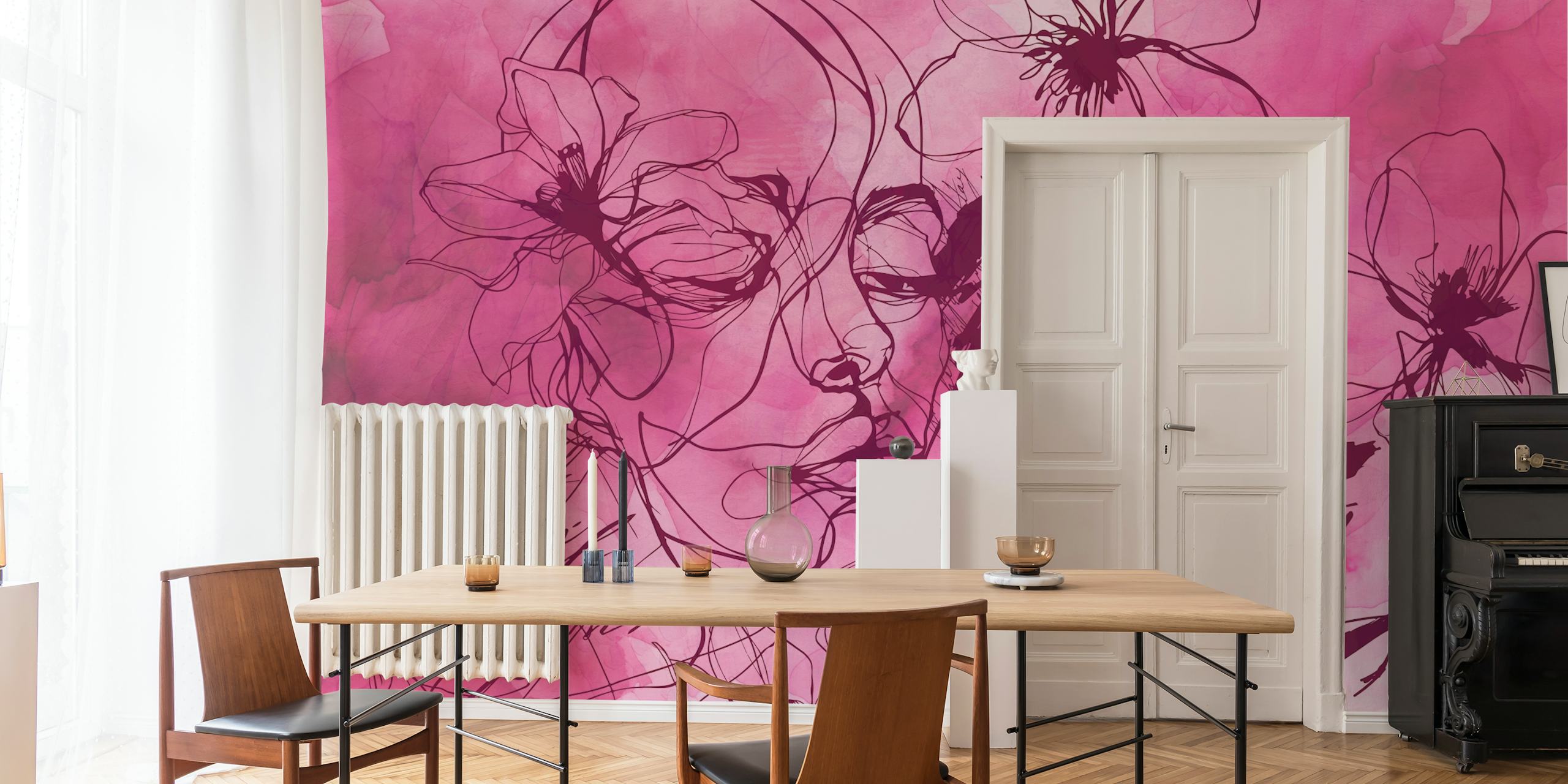 Passionate Pink Dreams tapetti huoneessa