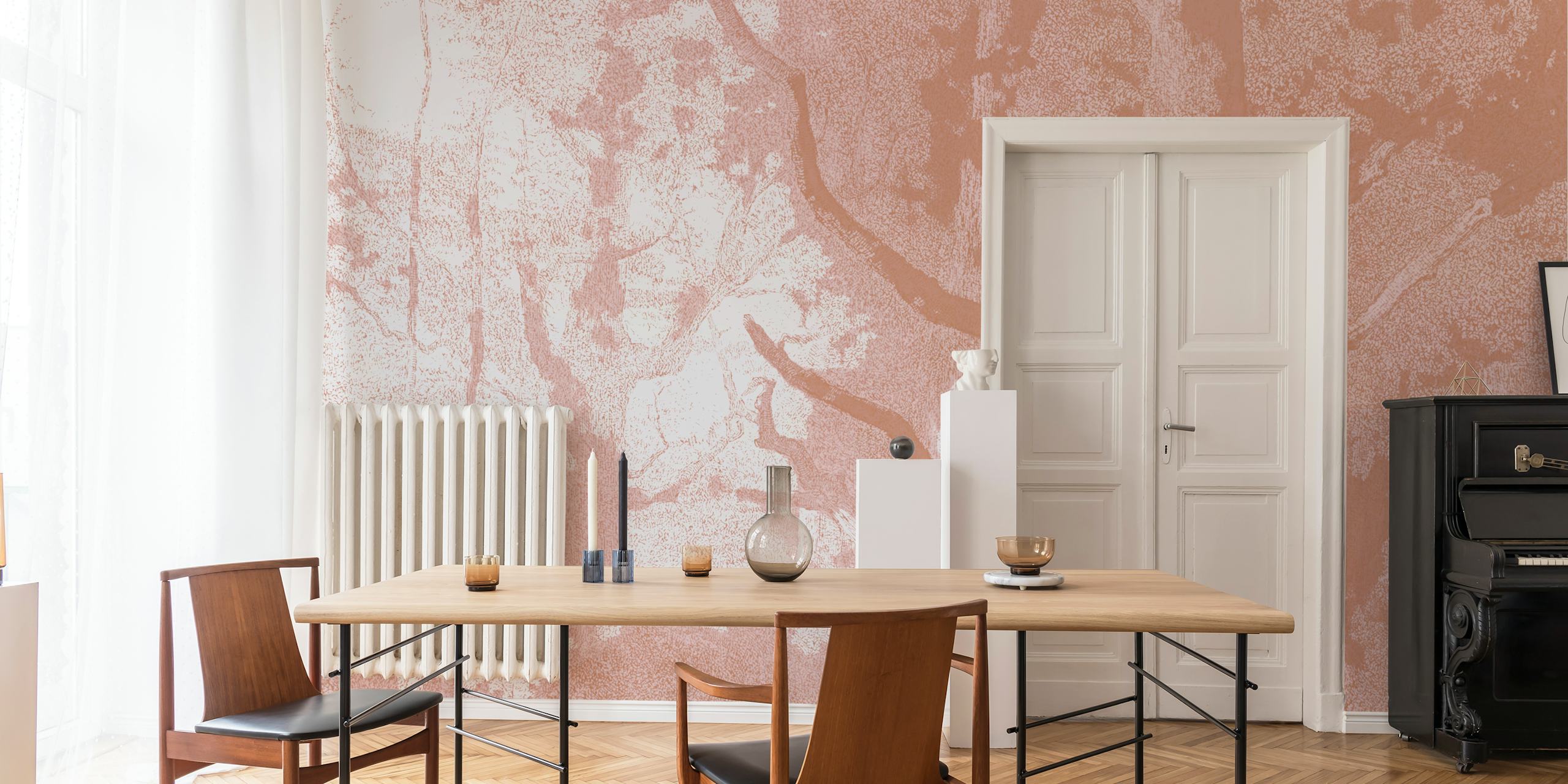 Enchanted Forest Canopy wallpaper in a room