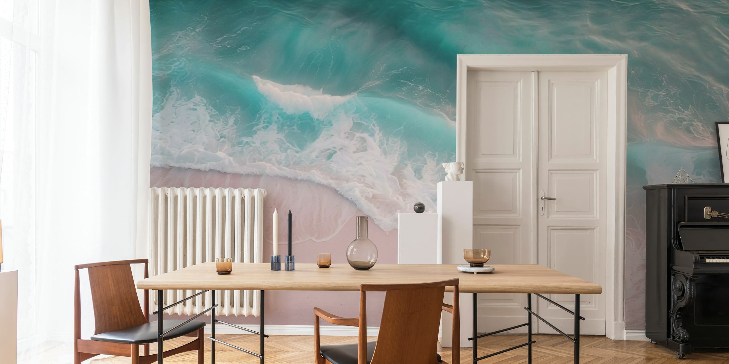 Tranquil Sea Breeze tapet med mjuka vågor