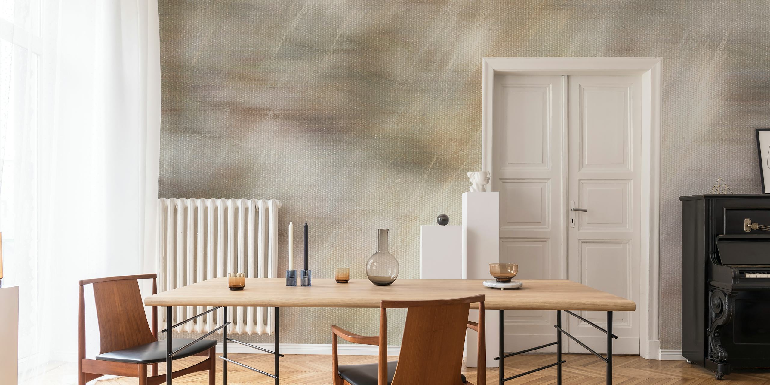 Abstract Linen Blur tapetti huoneessa