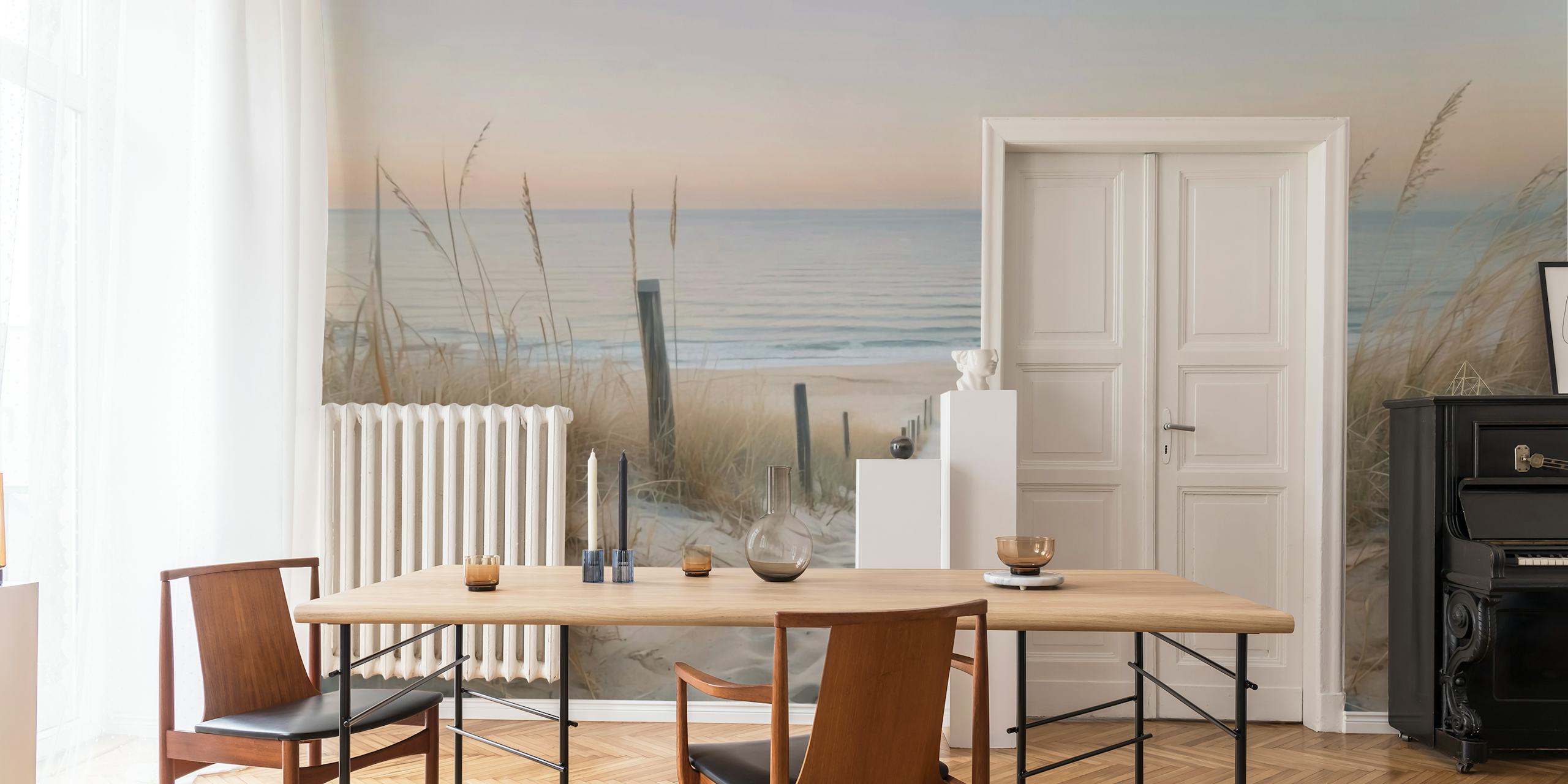 Seashore Sunrise tapet i et rum