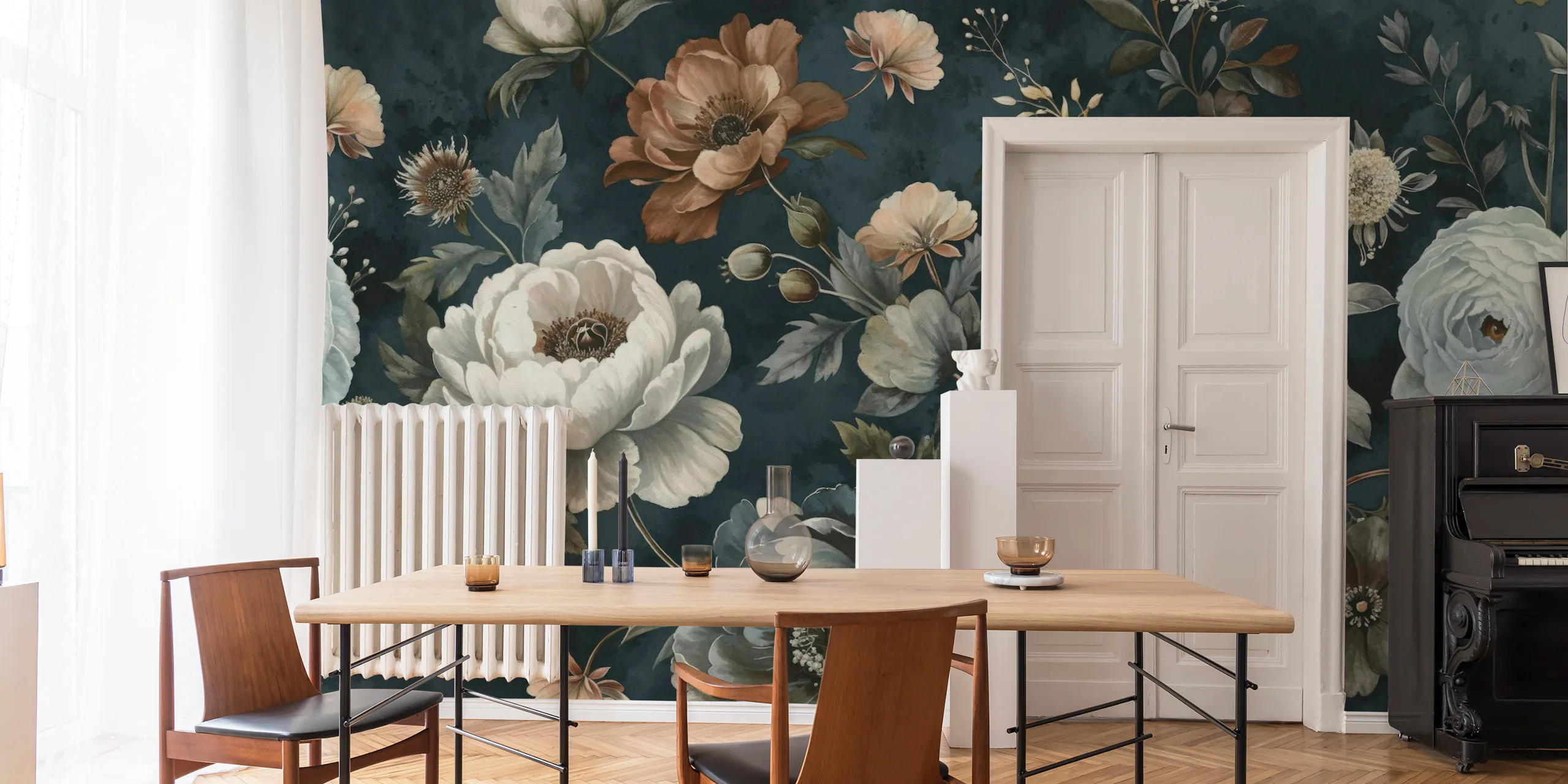 Classical Victorian Baroque Flora Symphony Wallpaper
