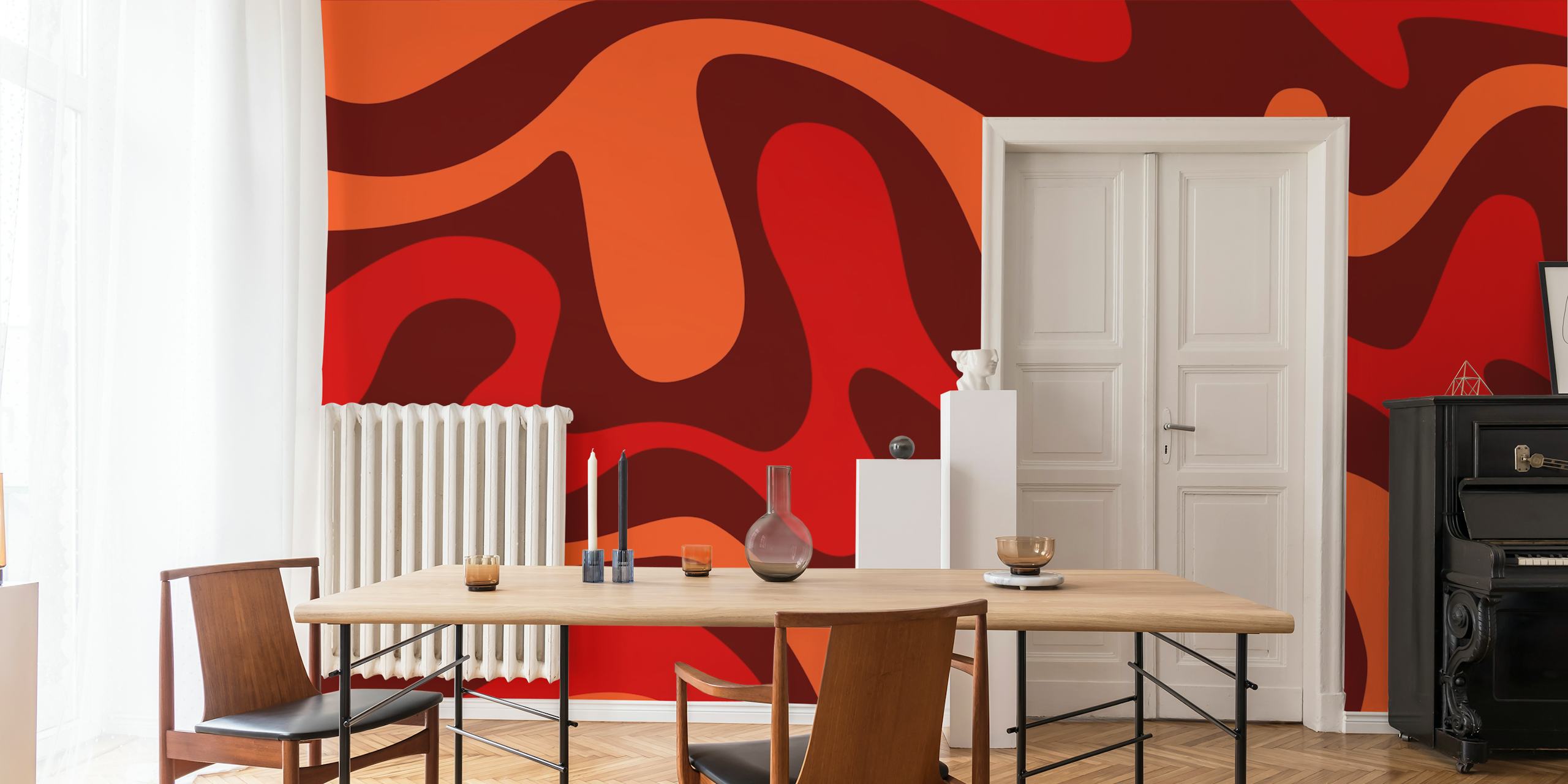 Dizajn tapeta Seventies Waves u sobi