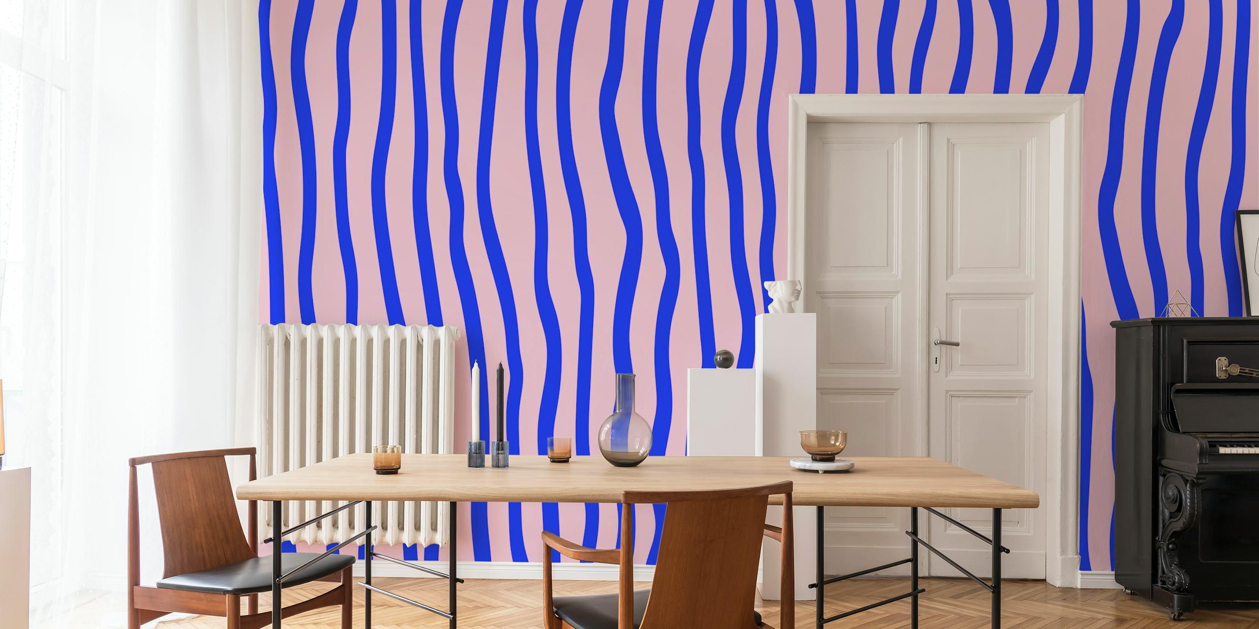 Vivid Stripes wallpaper in a room