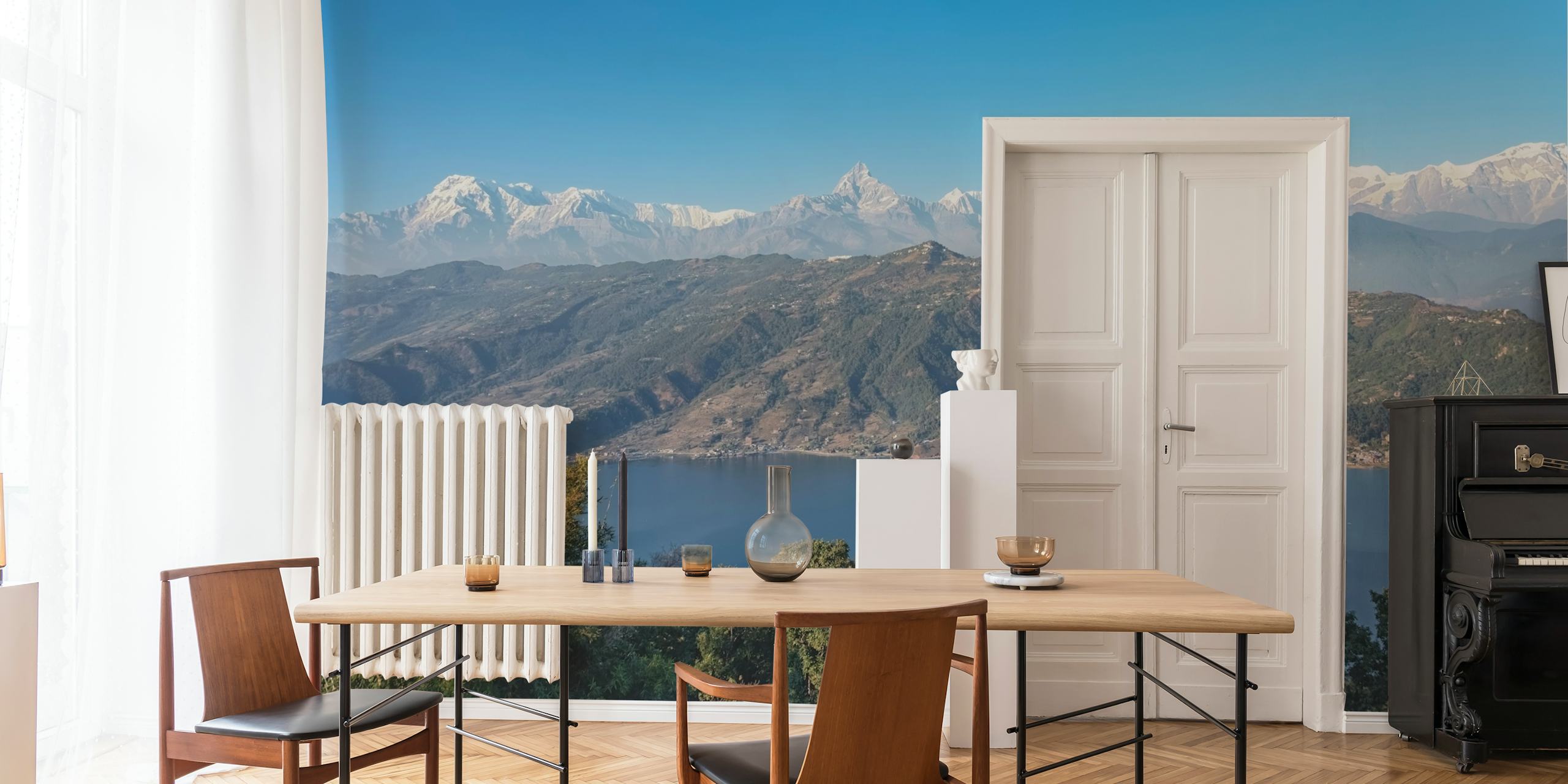 Pokhara Landscape tapet i et rom