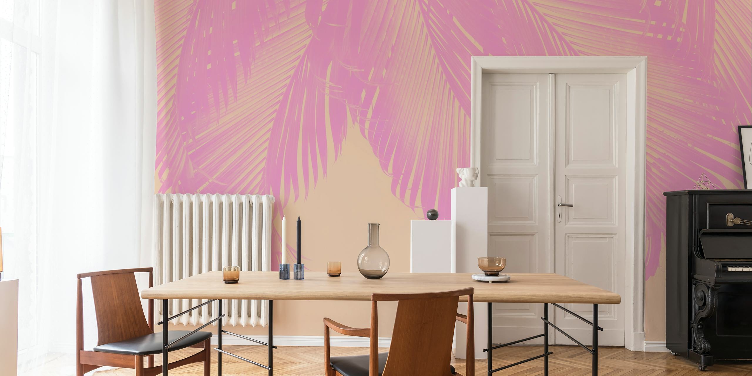 Palm Leaves Finesse 7 tapetti huoneessa