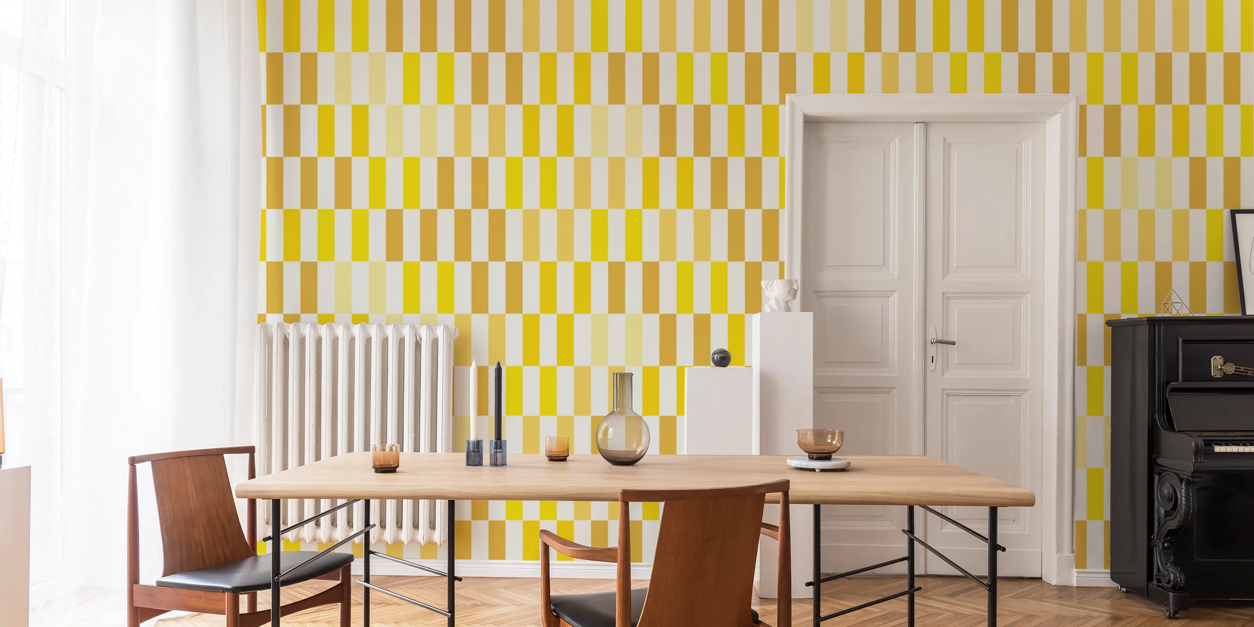 Yellow Blocks Wallpaper - Happywall.com