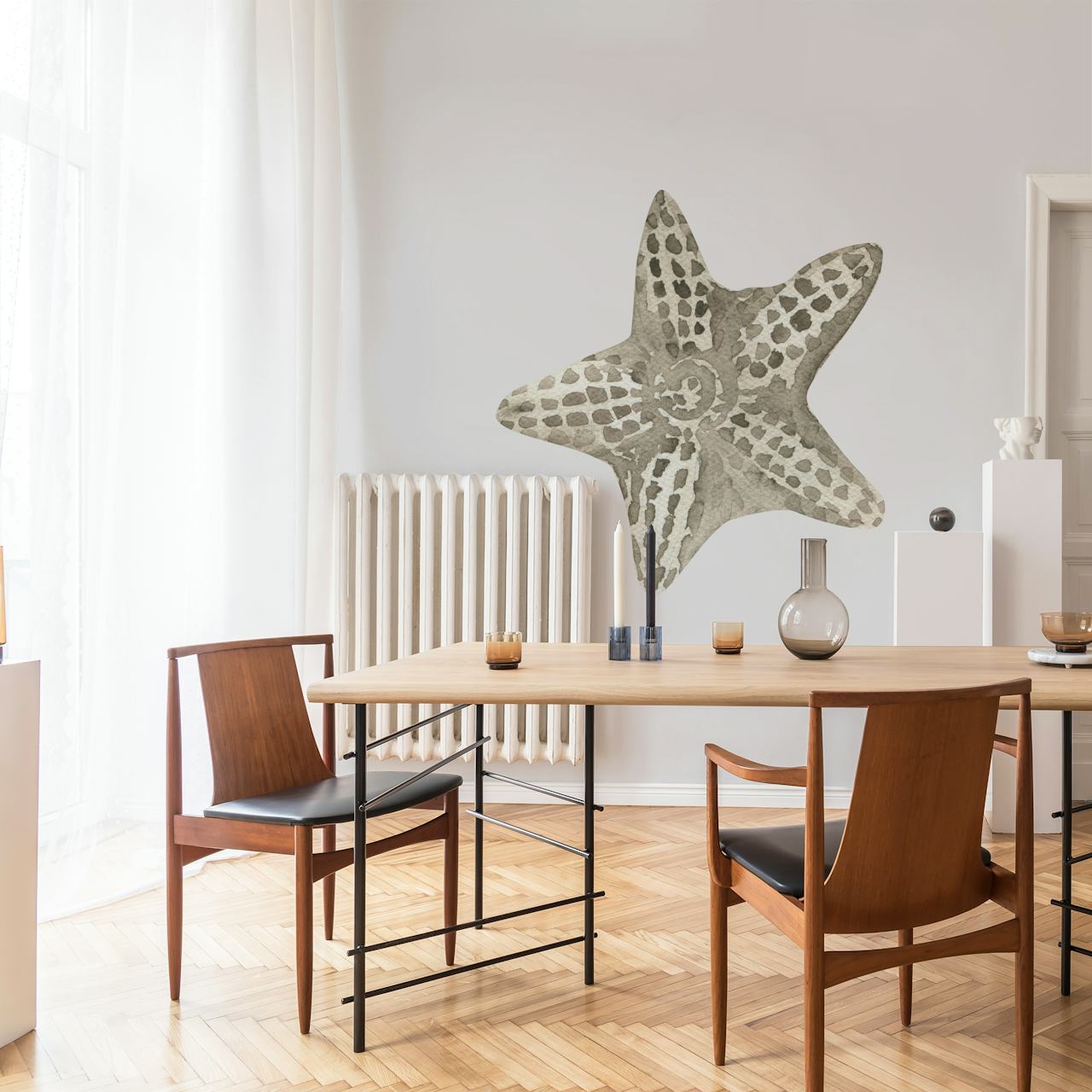 Gentle Starfish wallpaper i et rumindretning
