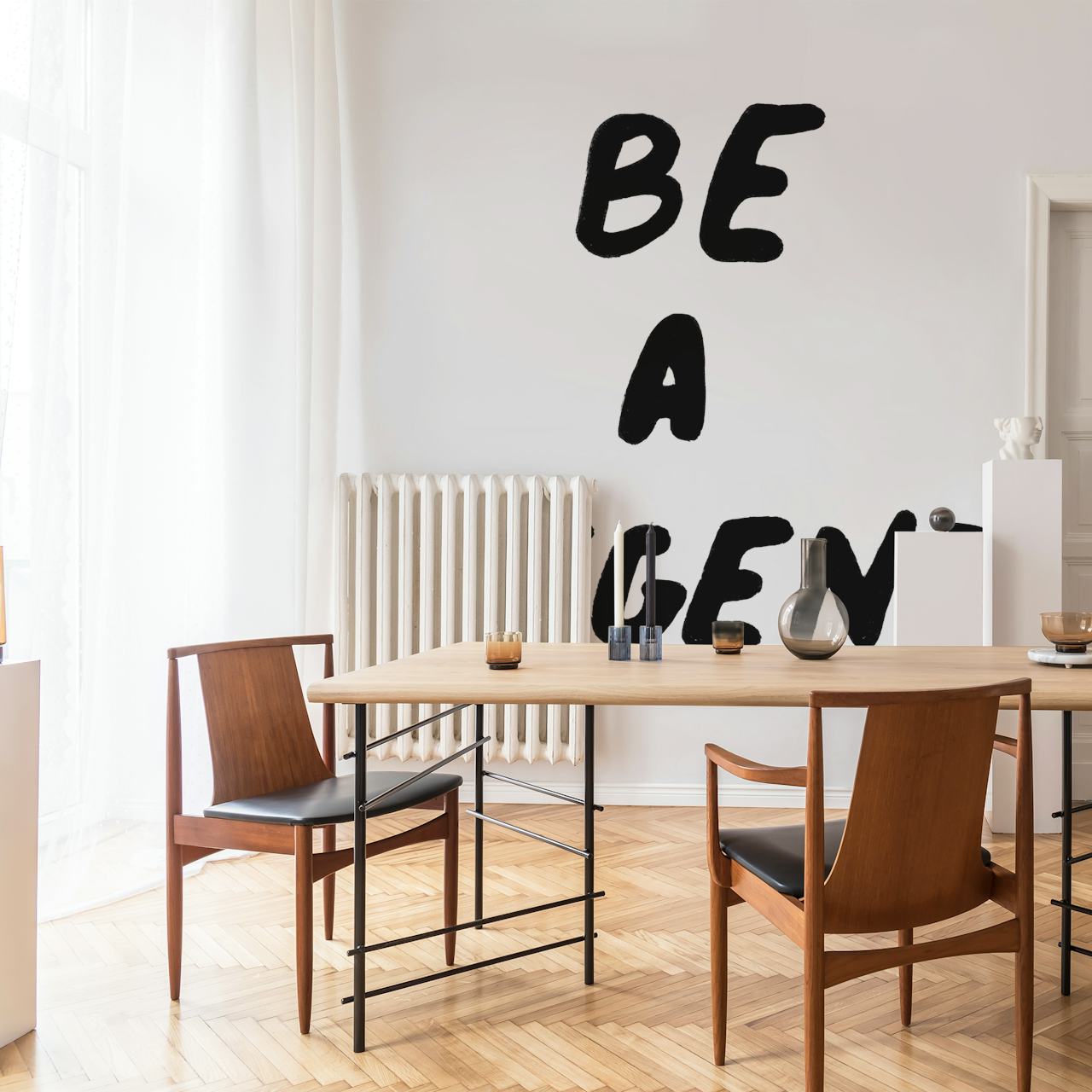 Bold black text 'Be a Legend' on white background wallpaper