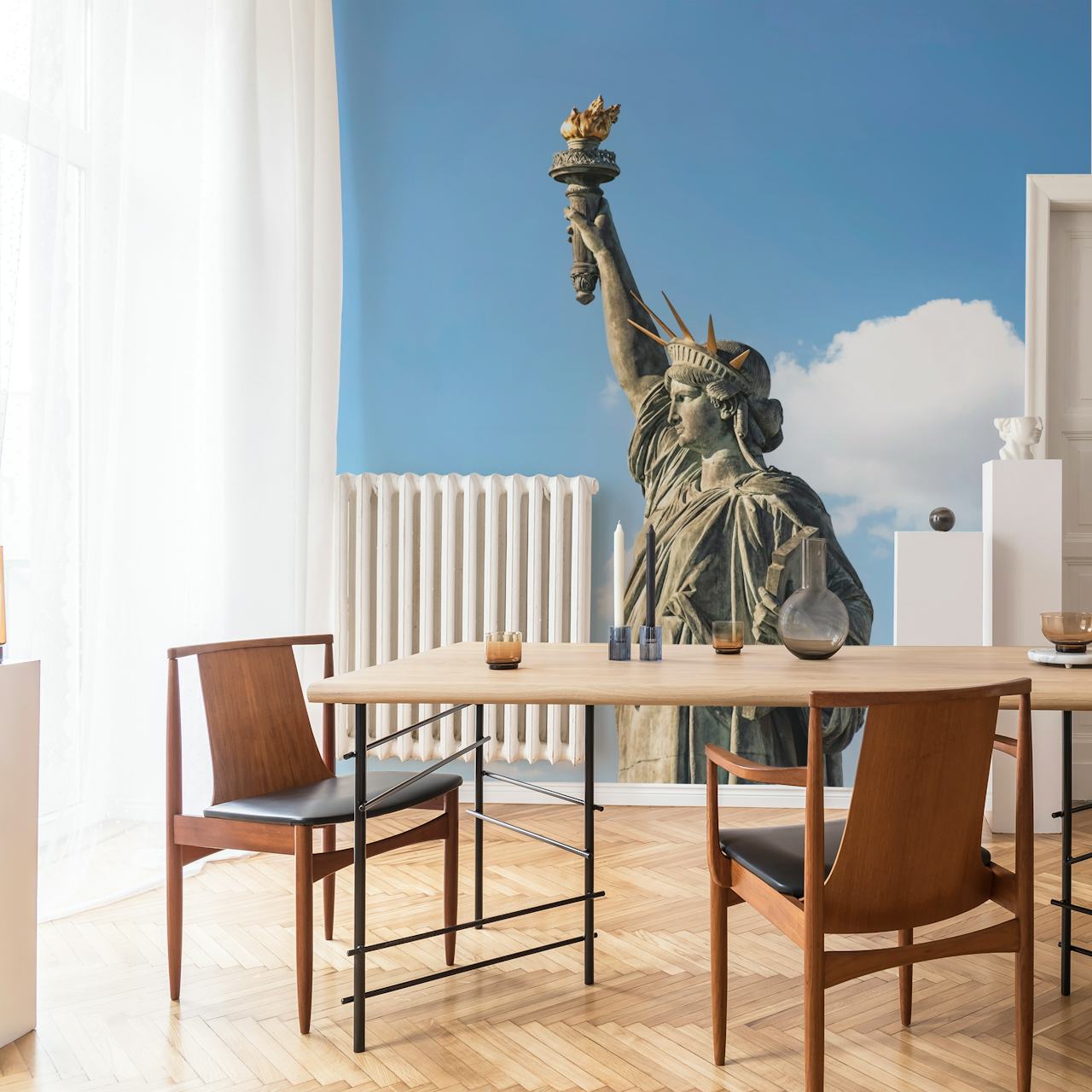 Statue of Liberty tapetti huoneessa
