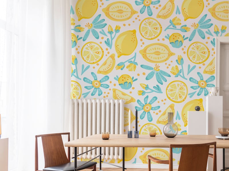 Lemon Pattern White