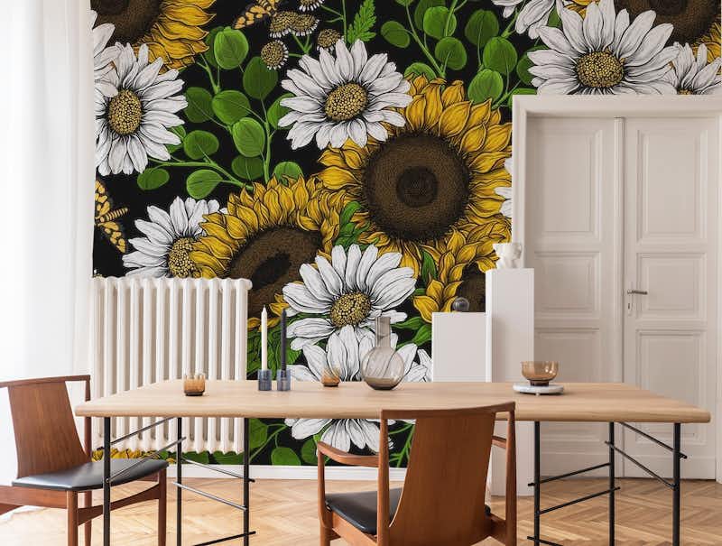 Sunflowers and daisies 2