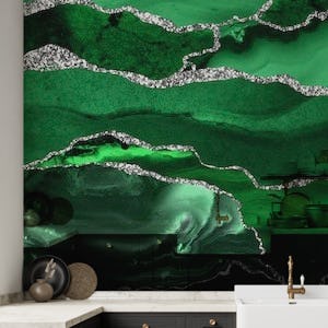 Emerald Green Marble Mosaic 1