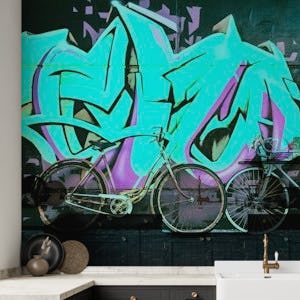 Bright Urban Graffiti Art