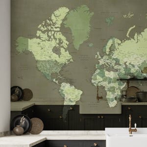 Detailed world map Camo