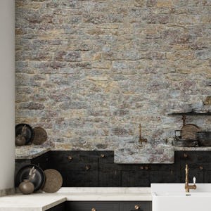 Old rustic stone wall