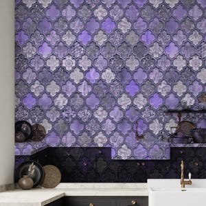 Moroccan Tiles Purple