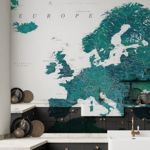Detailed Europe map Nyla