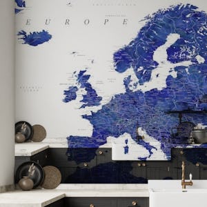 Detailed Europe map Emery