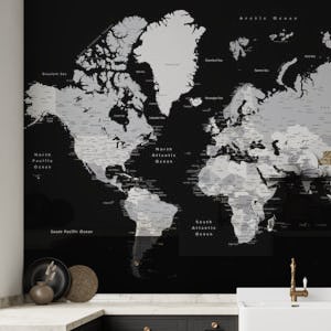 Joseph world map with cities