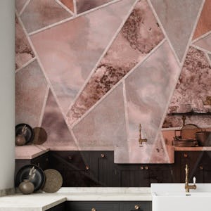 Blush Pink And Peach Marble