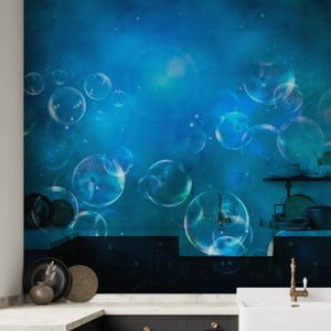 Blue Space Bubbles