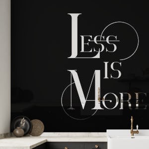 Less Is More Typography