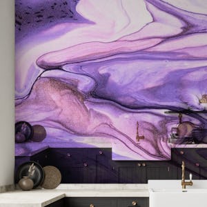 Purple fluid marble