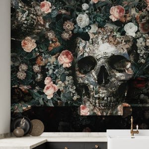 Skull and Floral pattern