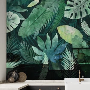 Tropical leaf wallpaper