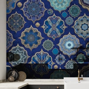 Blue Moroccan Tile Elegance