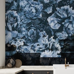 Floral Baroque Opulence Blue