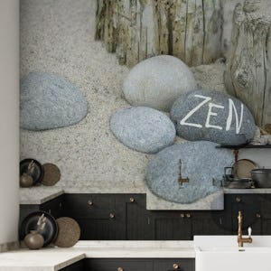 Zen Lettering On Pebble