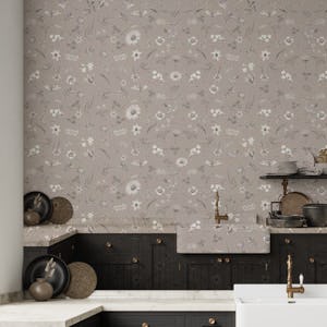Pattern Floral Gray