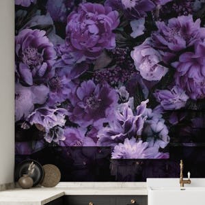 Floral Baroque Opulence Rich Purple