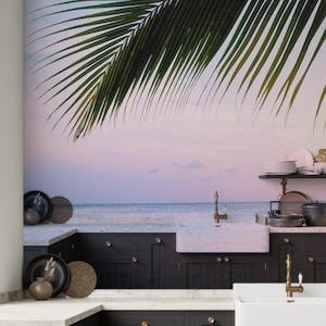 Caribbean Sunset Ocean Palm 4