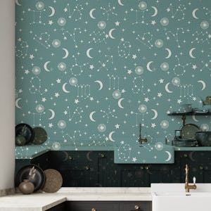 Stars and Constellations Grey