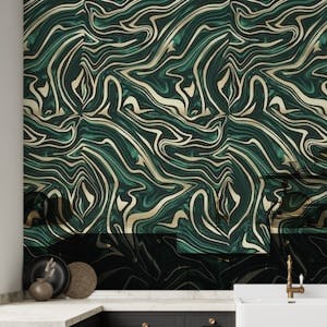 Emerald Green Gold Marble 3a