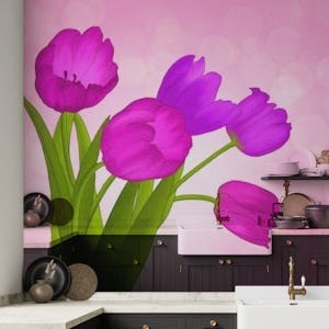 Pink and Purple Tulips 4