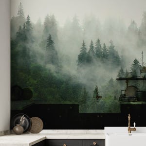 Misty forest green