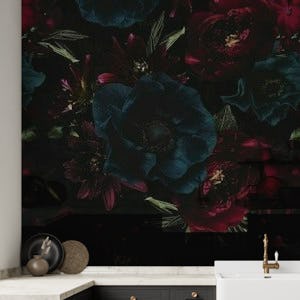 The Darkest Gothic Moody Floral Baroque Lush Peonies Midnight Flowers