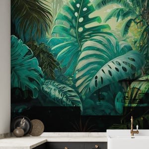tropical jungle painting
