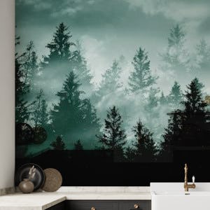 Teal Green Forest Dream 1