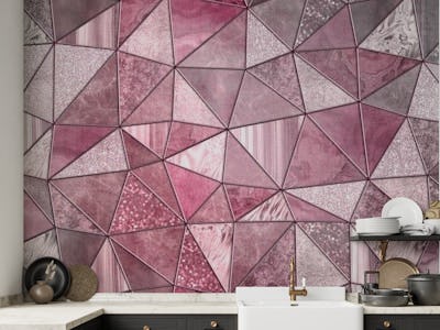 Stained Glass Pink Marble