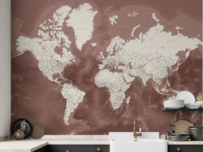 Detailed world map Hikmat