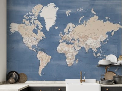 Detailed world map Oysin